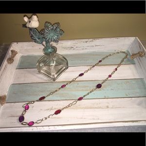 Long gold chain necklace